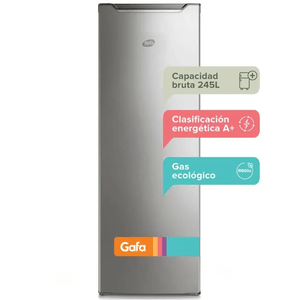 FREEZER GAFA 245L VERTICAL PLATA GFUP22P5HRG