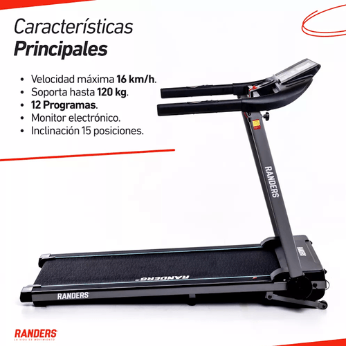 CINTA MOTOTRIZADA RANDERS HASTA 120KG ARG-465-X