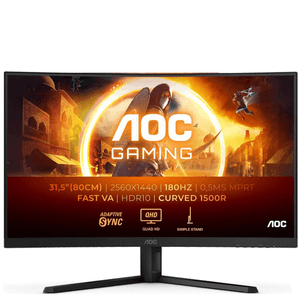 MONITOR AOC CURVO 32" GAMER QHD 180HZ CQ32G4VE