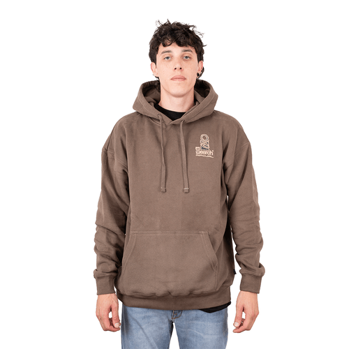 BUZO RIP CURL HOOD SEARCH STACK MARRON HOMBRE