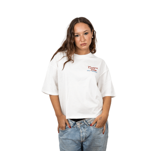 REMERA RUSTY CAMPUS TEAM TEE BLANCO MUJER