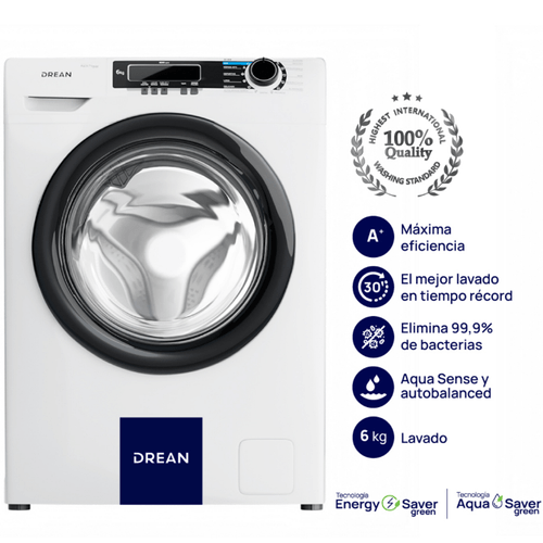 LAVARROPAS FRONTAL DREAN 6kg/600rpm BLANCO LFDR0606LB