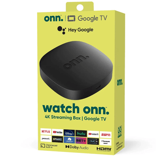 REPRODUCTOR ONN GOOGLE TV 4K STREAMING