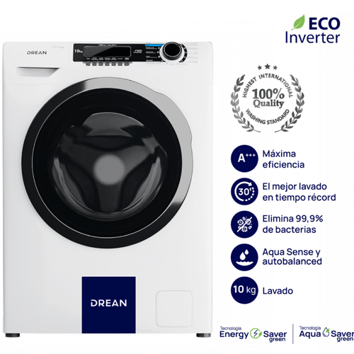 LAVARROPAS FORNTAL DREAN 10kg/1200rpm INVERTER LFDR1012SB