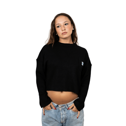BUZO RUSTY WORLDWIDE LS NEGRO MUJER