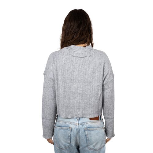 BUZO RUSTY WORLWIDE LS GRIS MUJER