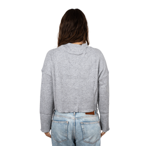 BUZO RUSTY WORLWIDE LS GRIS MUJER