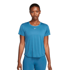 REMERA NIKE ONE DF SS AZUL MUJER
