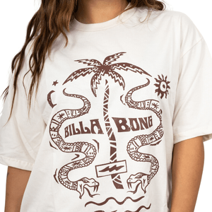 REMERA BILLABONG TIKI SNAKE OVER DAMA CRU