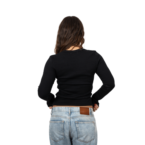 REMERA RUSTY  ESSENTIALS RIBBED LS TEE LD M/L DAMA