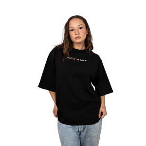 Remera Rusty Future Milf Crop Boxy Fit Dama Neg