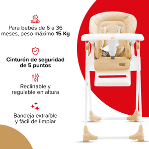 SILLA DE COMER BEBESIT MARRÓN 6600-D
