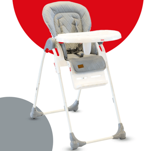 SILLA DE COMER BEBESIT GRIS CEMENTO PLEGABLE 6600-E
