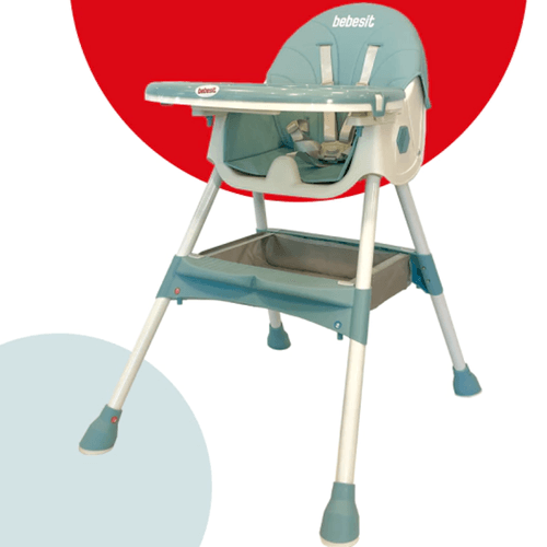SILLA DE COMER BEBESIT 3 EN 1 CELESTE 6651