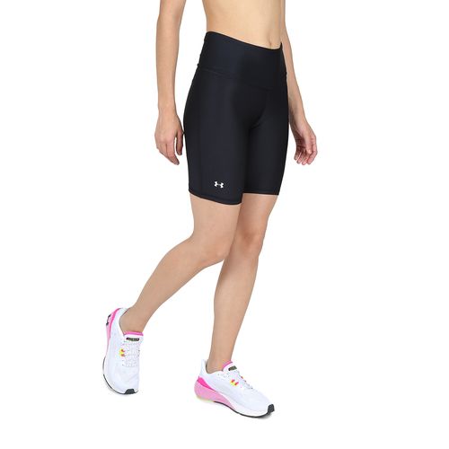 CALZA UNDER ARMOUR BIKE SHORT CORTA DAMA NEG