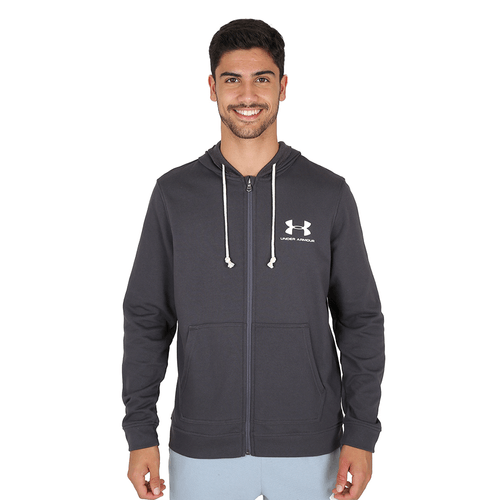 BUZO UNDER ARMOUR SPORTSTYLE TERRY FZ GRIS HOMBRE