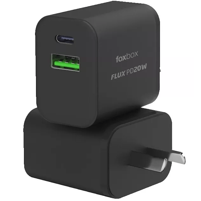 Cargador De Pared Foxbox Flux 20w Pd negro 1.png