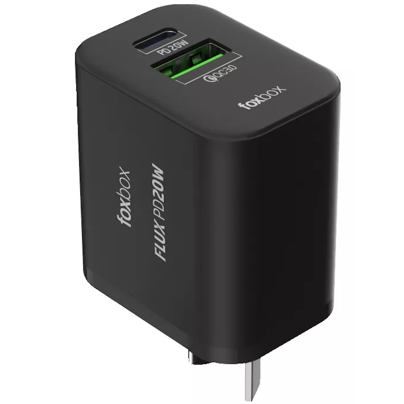 Cargador De Pared Foxbox Flux 20w Pd negro 3.png