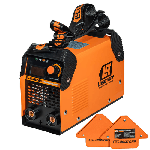 SOLDADORA LUSQTOFF IRON-140 INVERTER + 2 ESCUADRAS