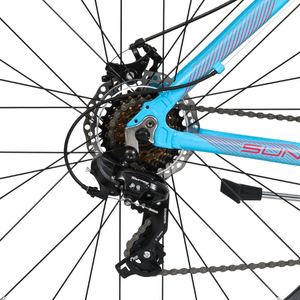 MTB R29 TOPMEGA SUNSHINE 21V CUADRO ALUMINIO CELESTE/FUCSIA TALLE M-18