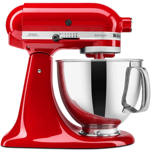 BATIDORA PLANETARIA KITCHENAID ARTISAN PROFESIONAL ROJA RKSM150PSRER