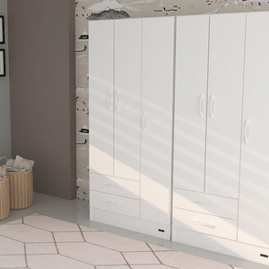 PLACARD E-MOSCONI 3 PUERTAS TONO BLANCO 181x85x46cm 57060