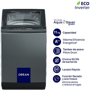 LAVARROPAS SUPERIOR DREAN 11kg/700rpm INVERTER LPDR1165LG