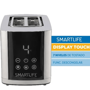 TOSTADORA SMARTLIFE 800W DIGITAL ACERO INOX SL-TO1520