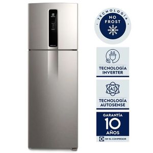 HELADERA NO FROST ELECTROLUX 408L INVERTER ACERO INOX. IF43S
