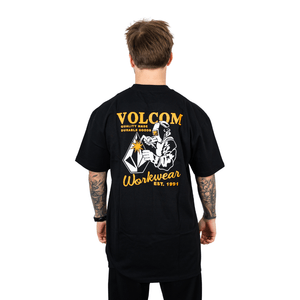 Remera Volcom Work Ov Negro Hombre