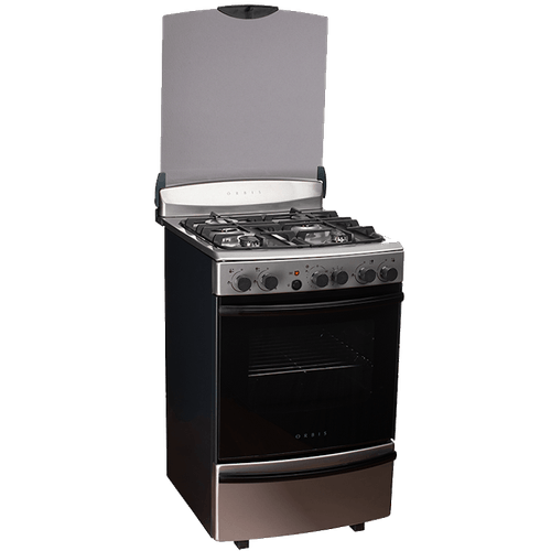 COCINA ORBIS 55cm ACERO INOX. TAPA DE VIDRIO 978AC4