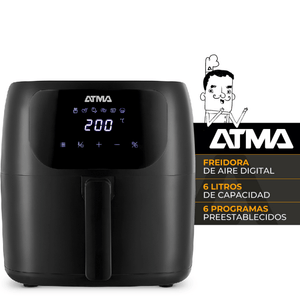 FREIDORA ATMA SIN ACEITE 6.5L NEGRA FR60ARBP