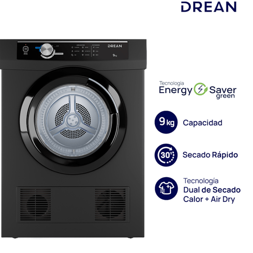 SECARROPAS POR CALOR DREAN 9KG GRIS SED090VGCL