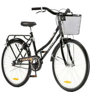 BICI FUTURA R26 CUADRO DE ACERO DAMA PASEO NEGRA 3577
