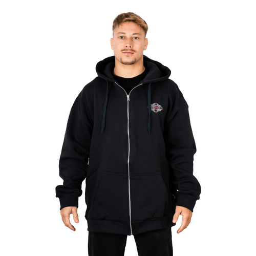 BUZO BILLABONG ROSES OVER ZIP HOMBRE NEG
