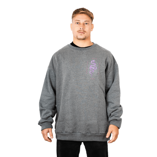 BUZO BILLABONG SERPIENTE OVER CREW GRIS HOMBRE