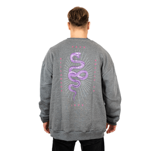 BUZO BILLABONG SERPIENTE OVER CREW GRIS HOMBRE