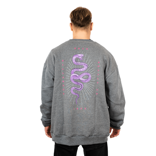 BUZO BILLABONG SERPIENTE OVER CREW GRIS HOMBRE