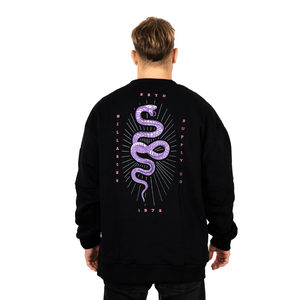 BUZO BILLABONG SERPIENTE OVER CREW NEGRO HOMBRE