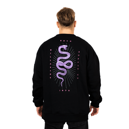 BUZO BILLABONG SERPIENTE OVER CREW NEGRO HOMBRE