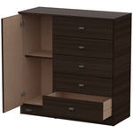 COMODA E-MOSCONI 57149 PACK 5 CAJONES - CHOCOLATE 90 × 91 × 38 cm 2