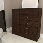 COMODA E-MOSCONI 57149 PACK 5 CAJONES - CHOCOLATE 90 × 91 × 38 cm 3