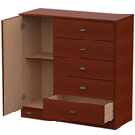 COMODA E-MOSCONI 57150 PACK 5 CAJONES - CAOBA 2