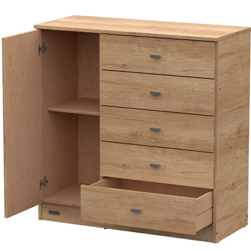 COMODA MOSCONI 57155 PACK 5 CAJONES - BAMBU 2