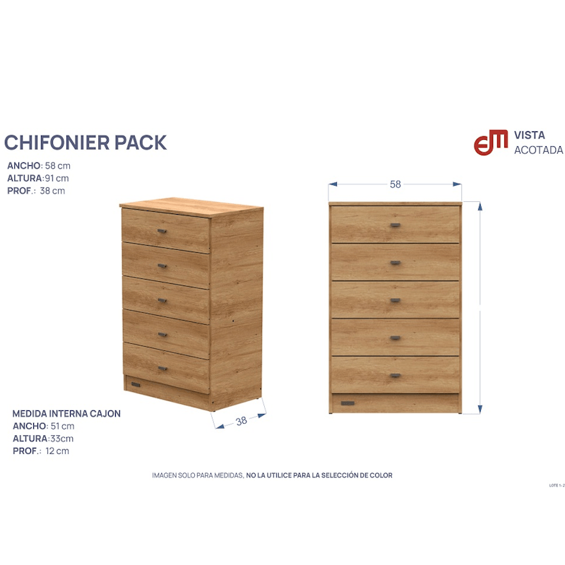 CHIFONIER MOSCONI 57142  CHOCOLATE 4