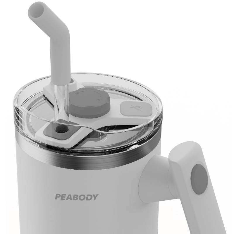 Vaso Termico Mug 1200 ml. Manija giratoria BLANCO 6