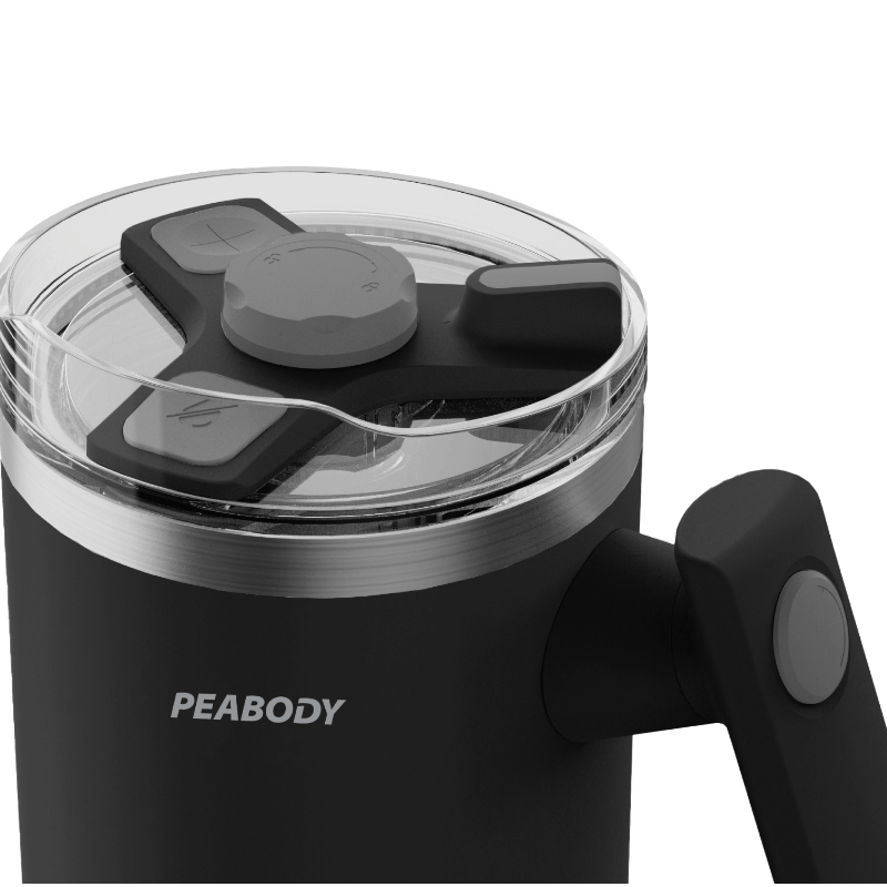 Vaso Termico Mug 950 ml. Manija giratoria NEGRO 5