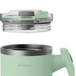 Vaso Termico Mug 950 ml. Manija giratoria VERDE 5
