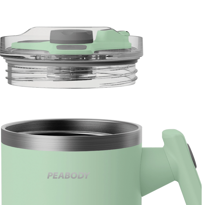 Vaso Termico Mug 950 ml. Manija giratoria VERDE 5