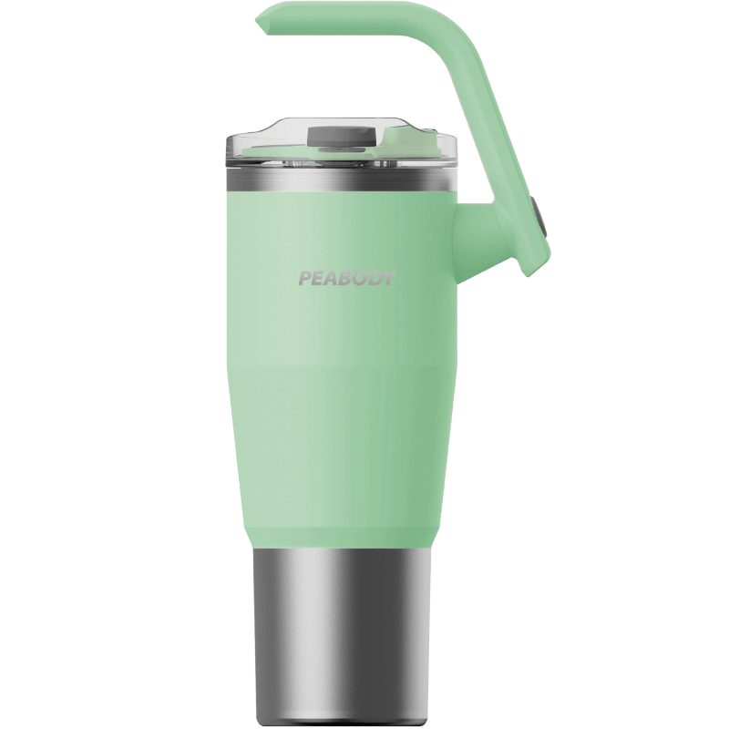 Vaso Termico Mug 950 ml. Manija giratoria VERDE 4